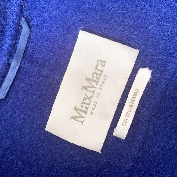 Max Mara Alcamo Coat-blue - Picture 5 of 14